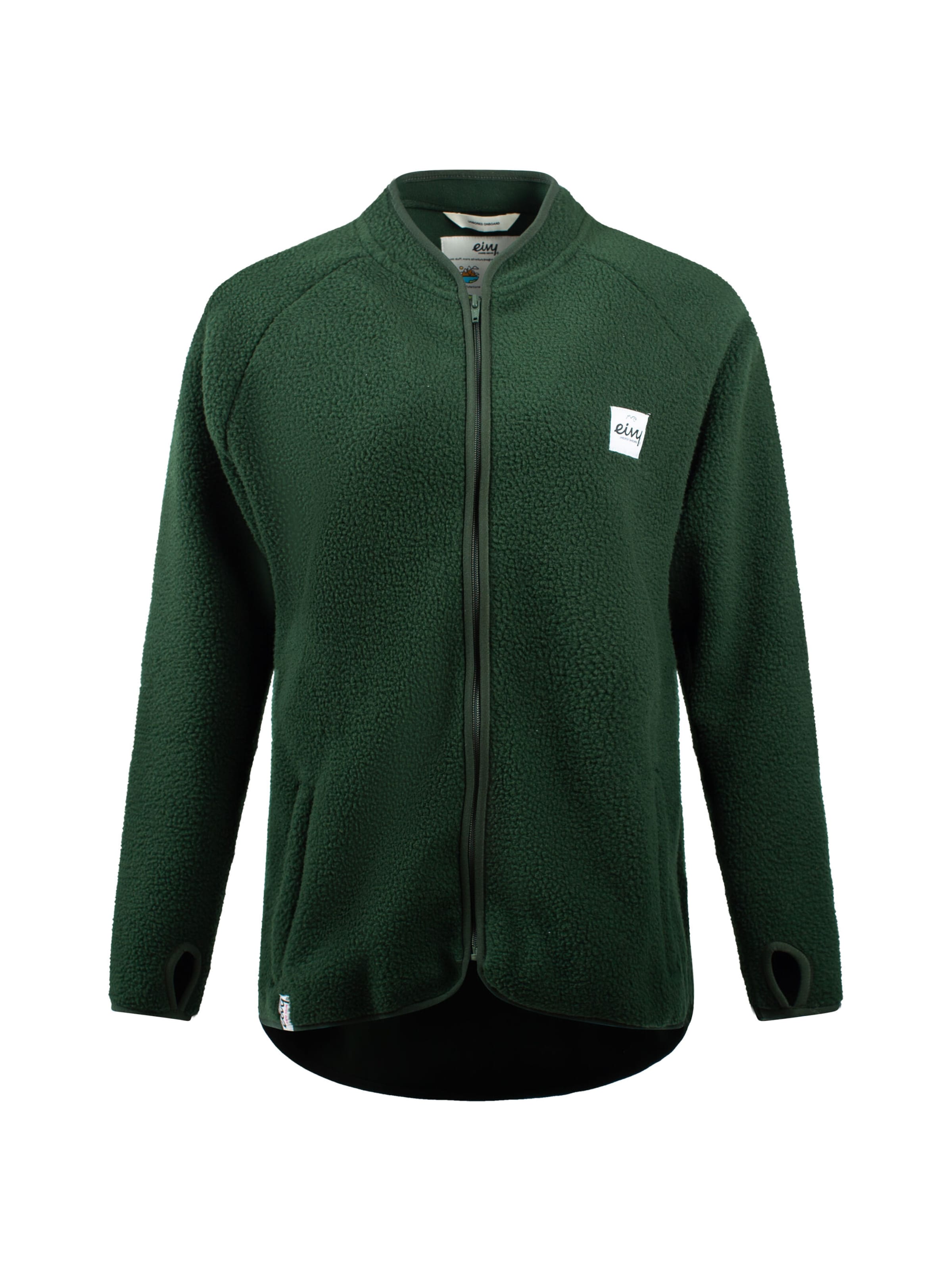 Eivy Redwood Sherpa Fleecejacke in Grün: Vorderseite