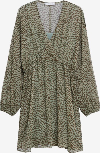 MANGO Kleid 'Paula' in braun / khaki / silber, Produktansicht