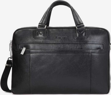 Borsa per laptop di Kazar in nero: frontale