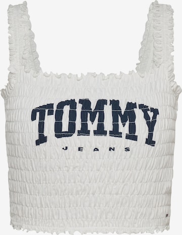 balta Tommy Jeans Palaidinė be rankovių: priekis