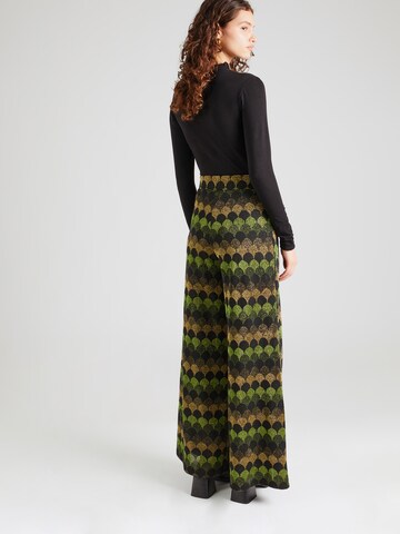 King Louie Flared Trousers 'Border' in Green