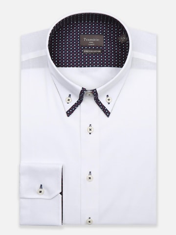 Slim fit Camicia business di 7Camicie in bianco