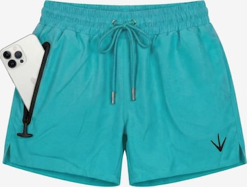 Garados Swim Board Shorts in Blue: front