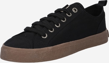 Ethletic Platform trainers in Black: front