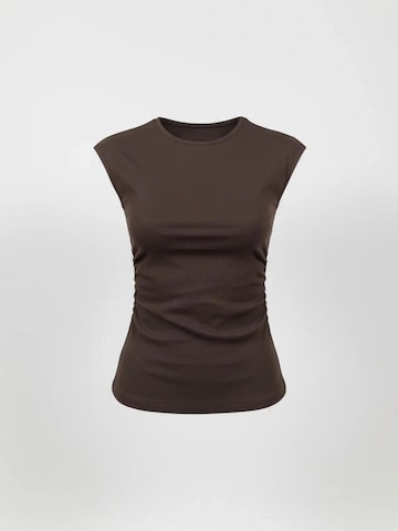 No Matter What Top in Brown