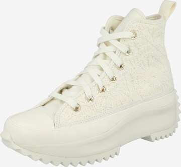 Baskets hautes 'Run Star' CONVERSE en beige : devant