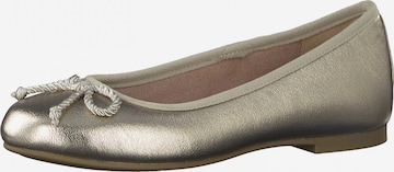 TAMARIS Ballet Flats in Gold: front