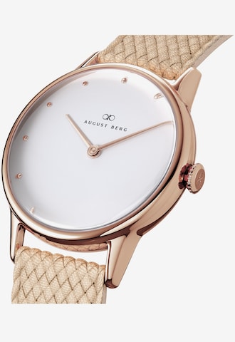 August Berg Analog Watch in Beige