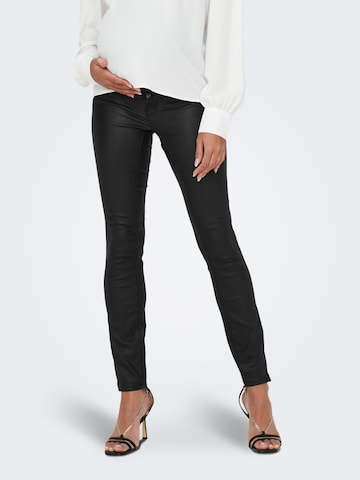 Only Maternity Skinny Jeans 'Kendell' i svart: framsida