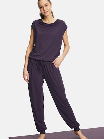 CURARE Yogawear Jumpsuit in Purple: front