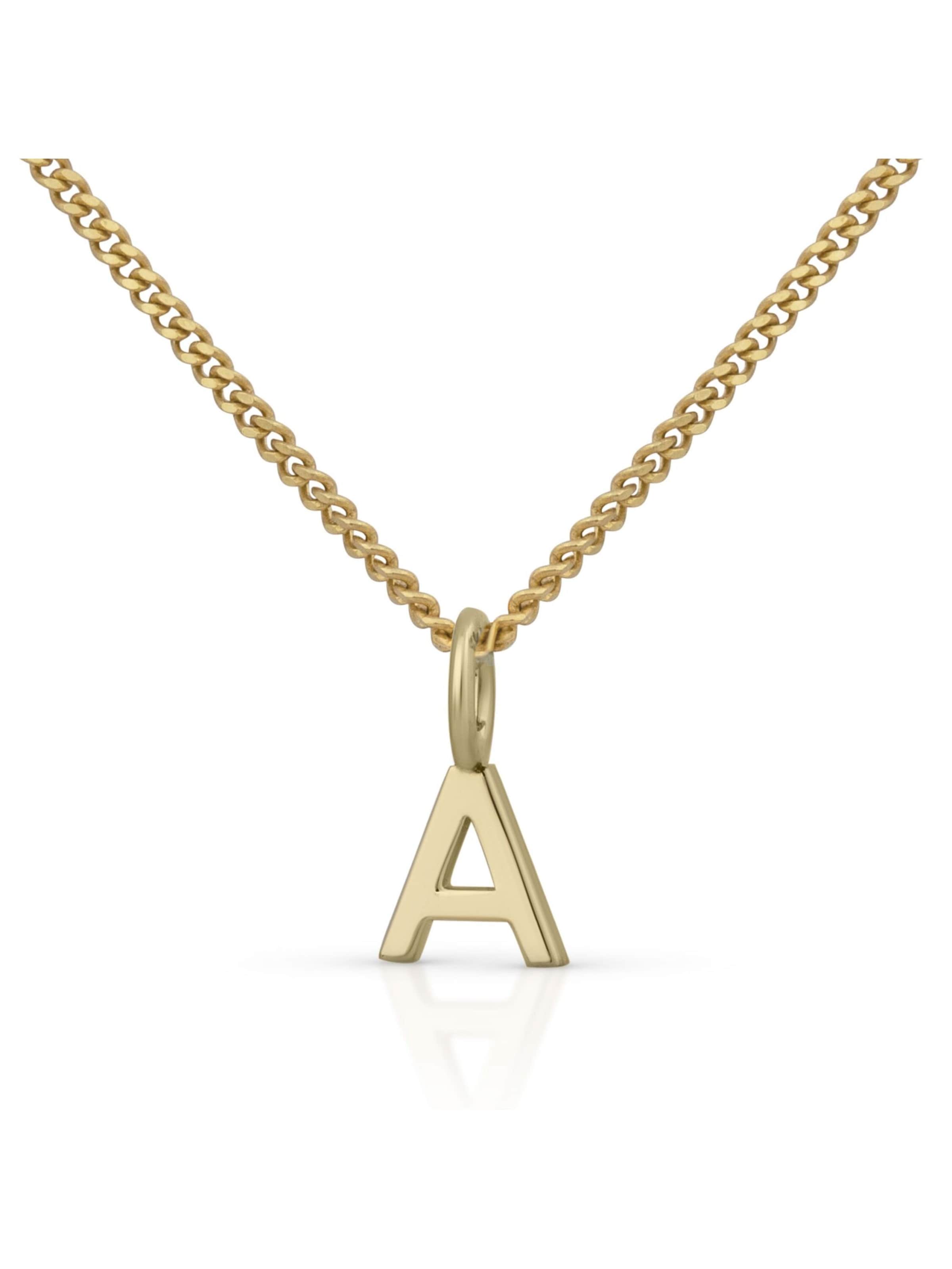 Orolino Kette 'Buchstabe A' in gold, Produktansicht