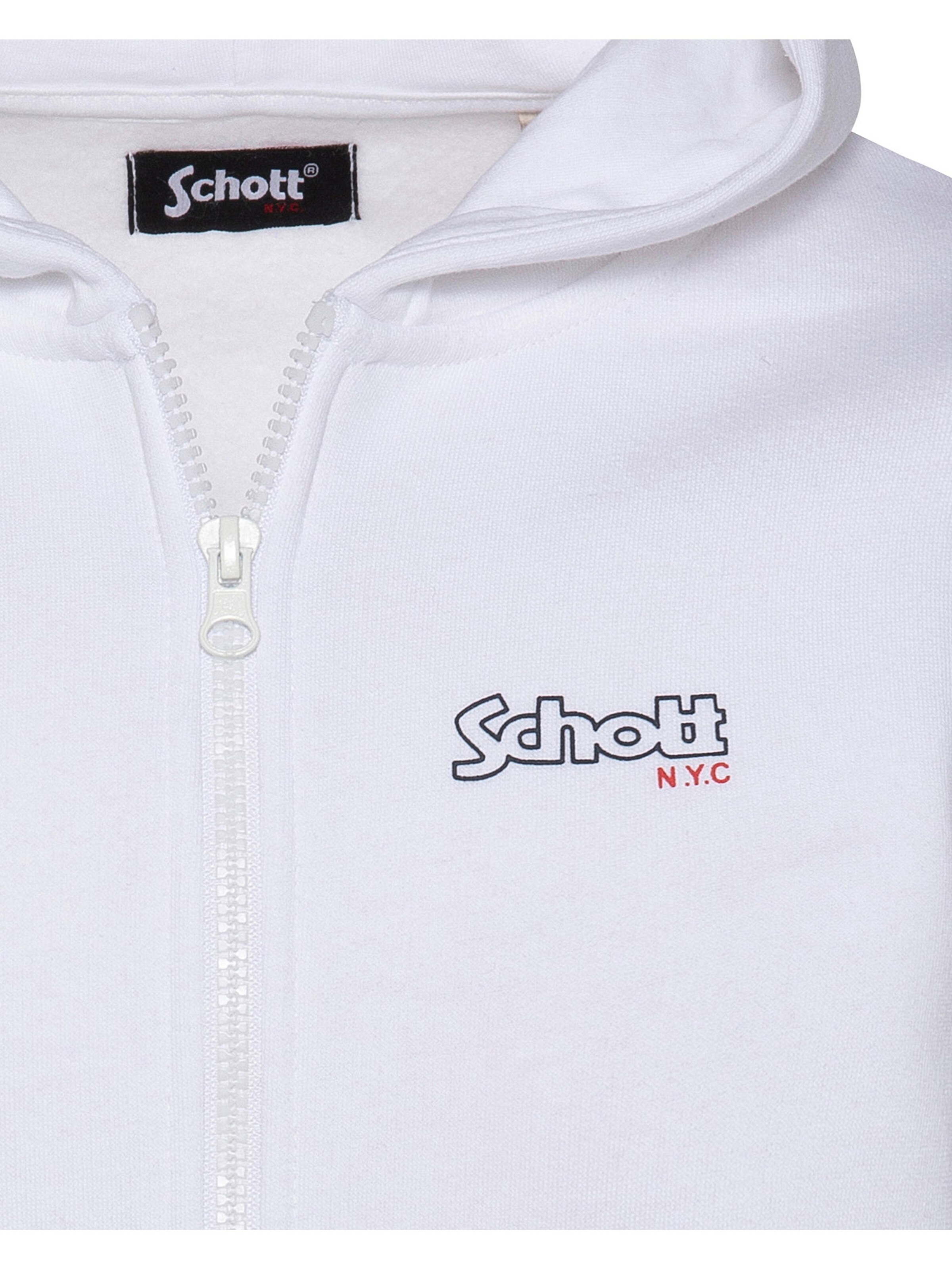 Sweat Schott NYC en blanc