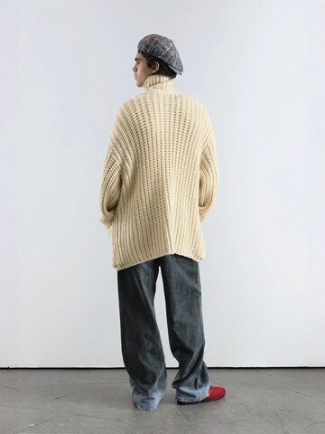 Giesto Knit cardigan in Beige
