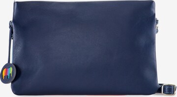 mywalit Clutch Tasche Leder 25 cm in Blau: predná strana