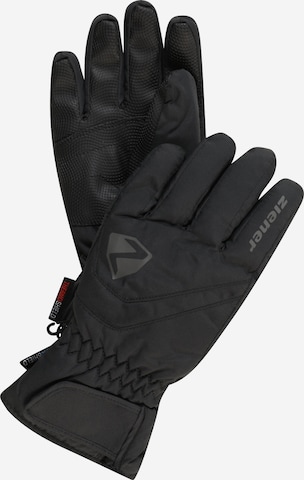 ZIENER Sports gloves 'LORIKO' in Black: front