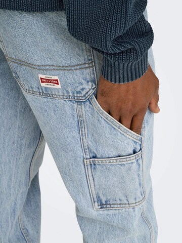 Only & Sons Regular Jeans‌‌‌‌‌ in Blau