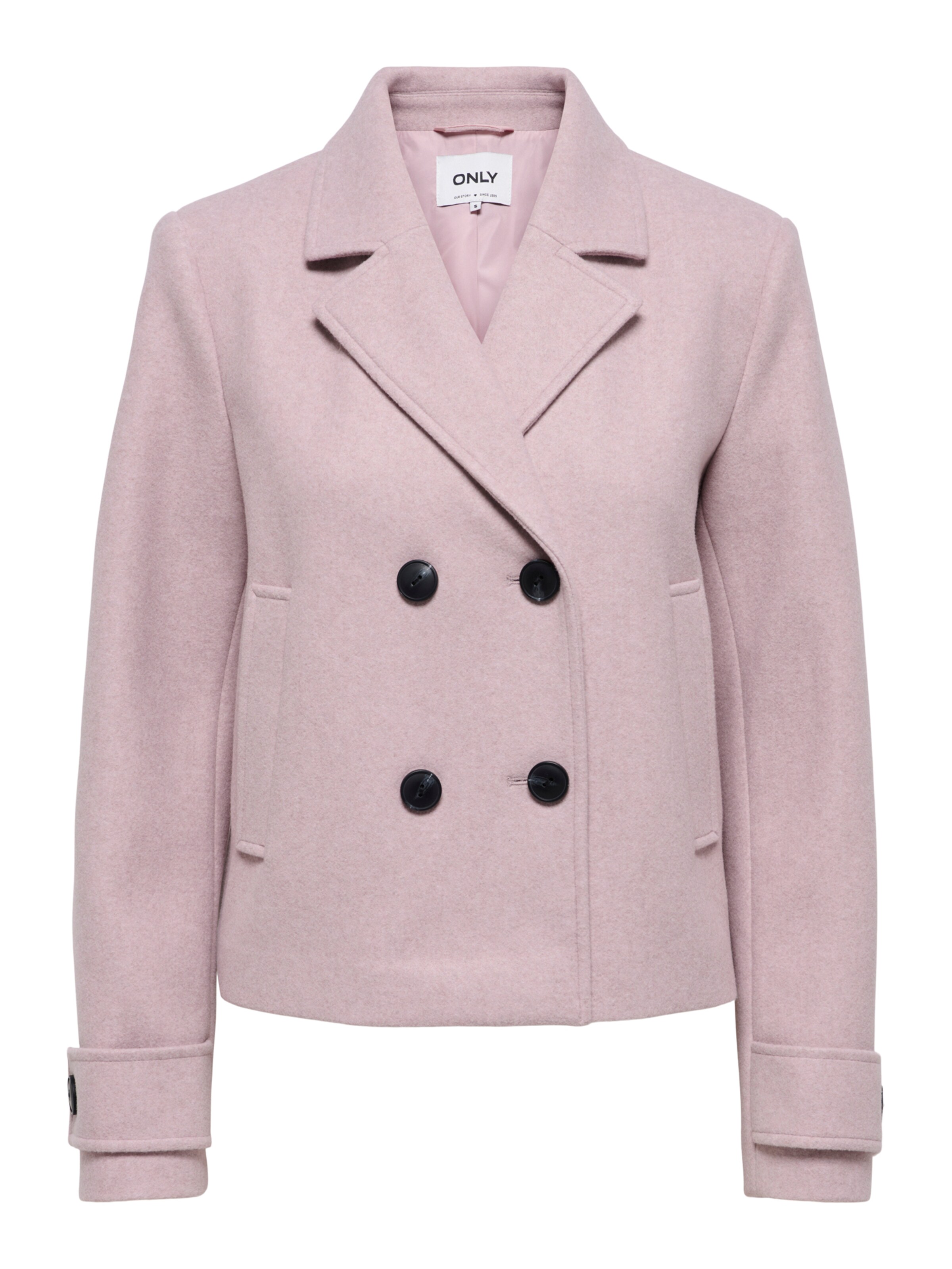 ONLY Ανοιξιάτικο και φθινοπωρινό παλτό 'ONLFreja' σε ροζ: μπροστά