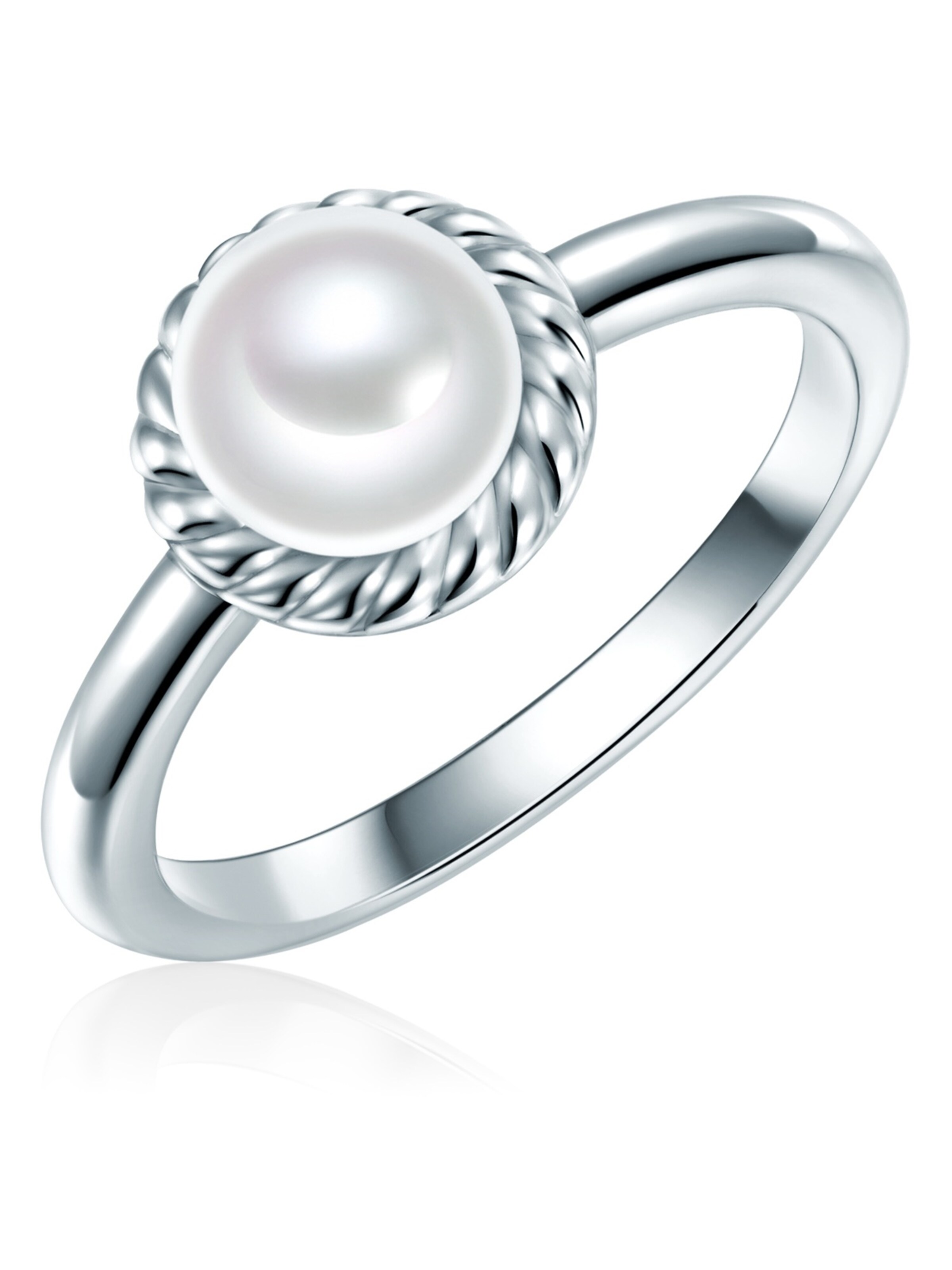 Valero Pearls Ring in Silver: front