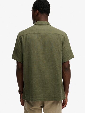 Superdry & Co Comfort fit Button Up Shirt in Green