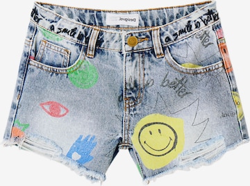 Desigual Regular Shorts in Blau: predná strana