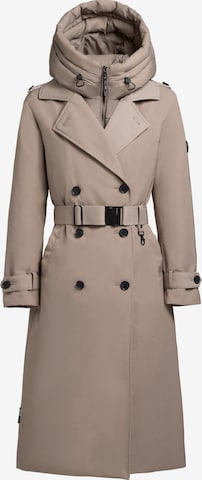 pelēks khujo Ziemas mētelis 'Elena': no priekšpuses