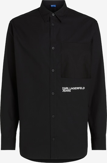 KARL LAGERFELD JEANS Camisa em preto / branco, Vista do produto