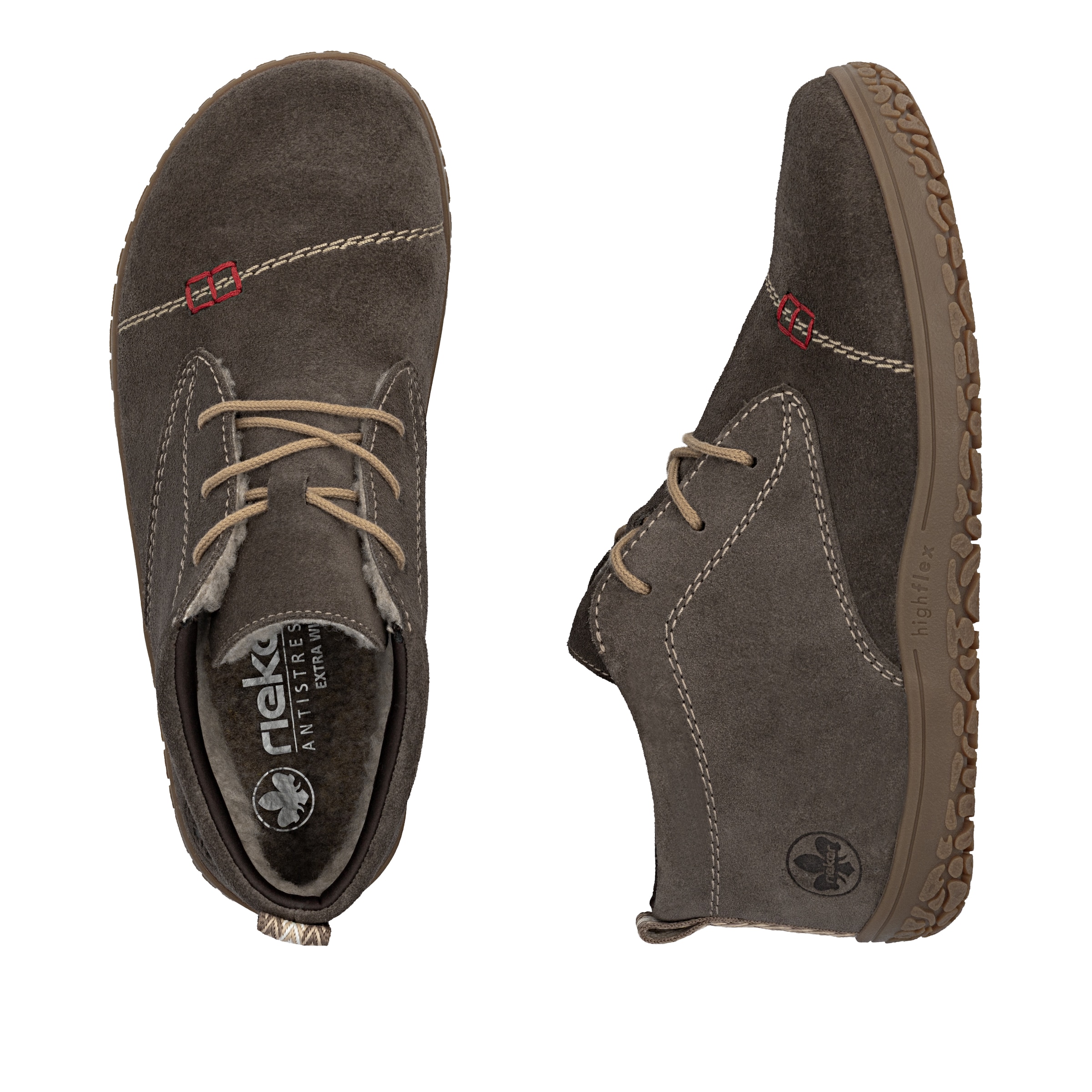 Bottines à lacets Rieker en gris