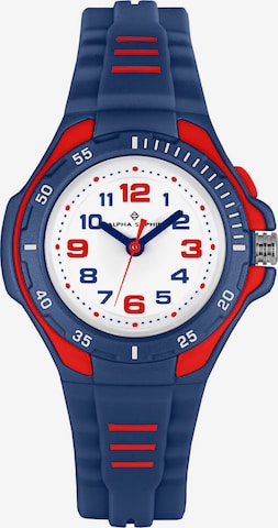 ALPHA SAPHIR Uhr in Blau: Vorderseite