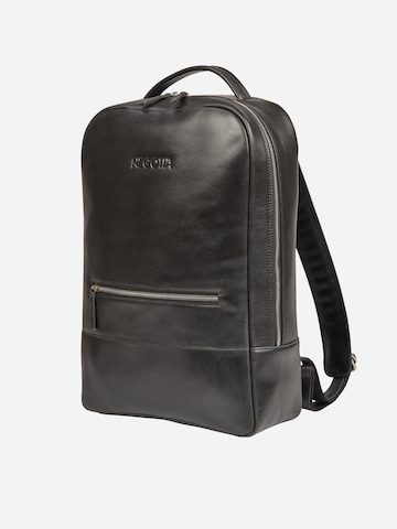 NEGOTIA Leather Backpack 'Averon' in Black