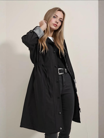 Bigdart - Sobretudo meia-estação em preto