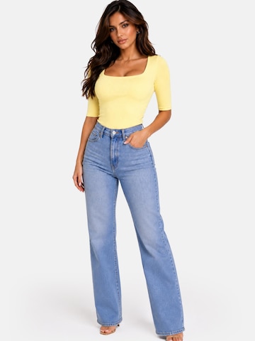 dzeltens PANTHEROAR T-Krekls 'Caro Neck Short Sleeve Top'