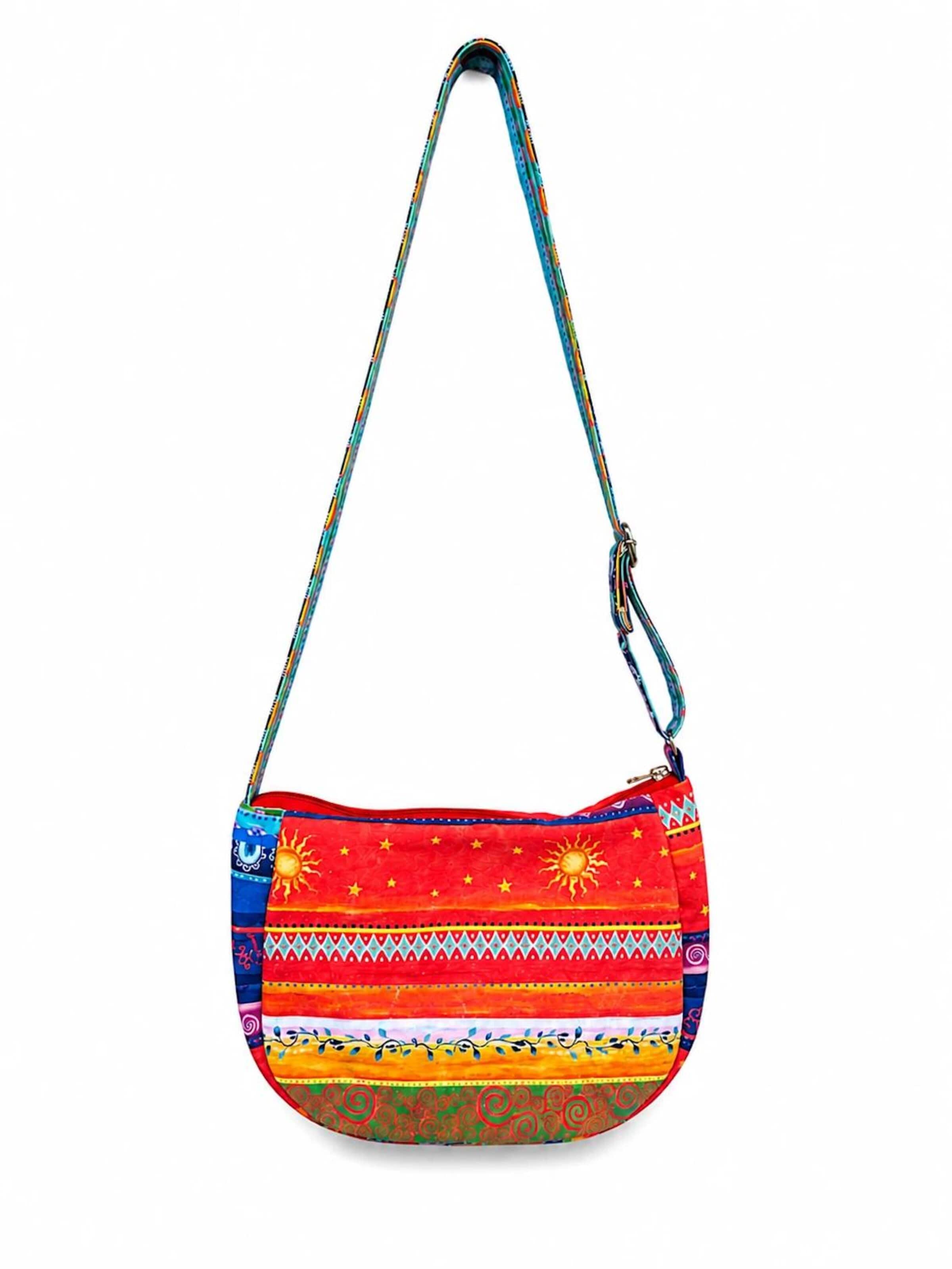 Sacs à main 'Floral Crossbody Bag / Handbag' Sophia Pirrera en rouge : devant