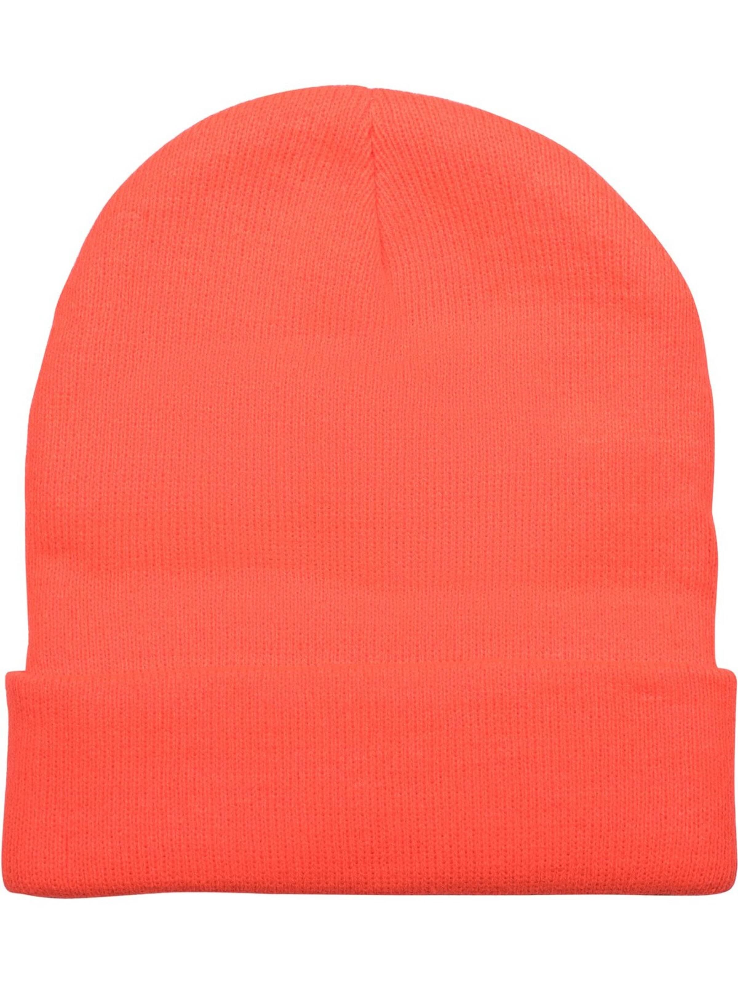styleBREAKER Beanie 'Winter Strickmütze mit Krempe' in Orange