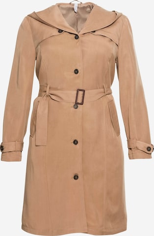 SHEEGO Between-seasons coat in Brown: front