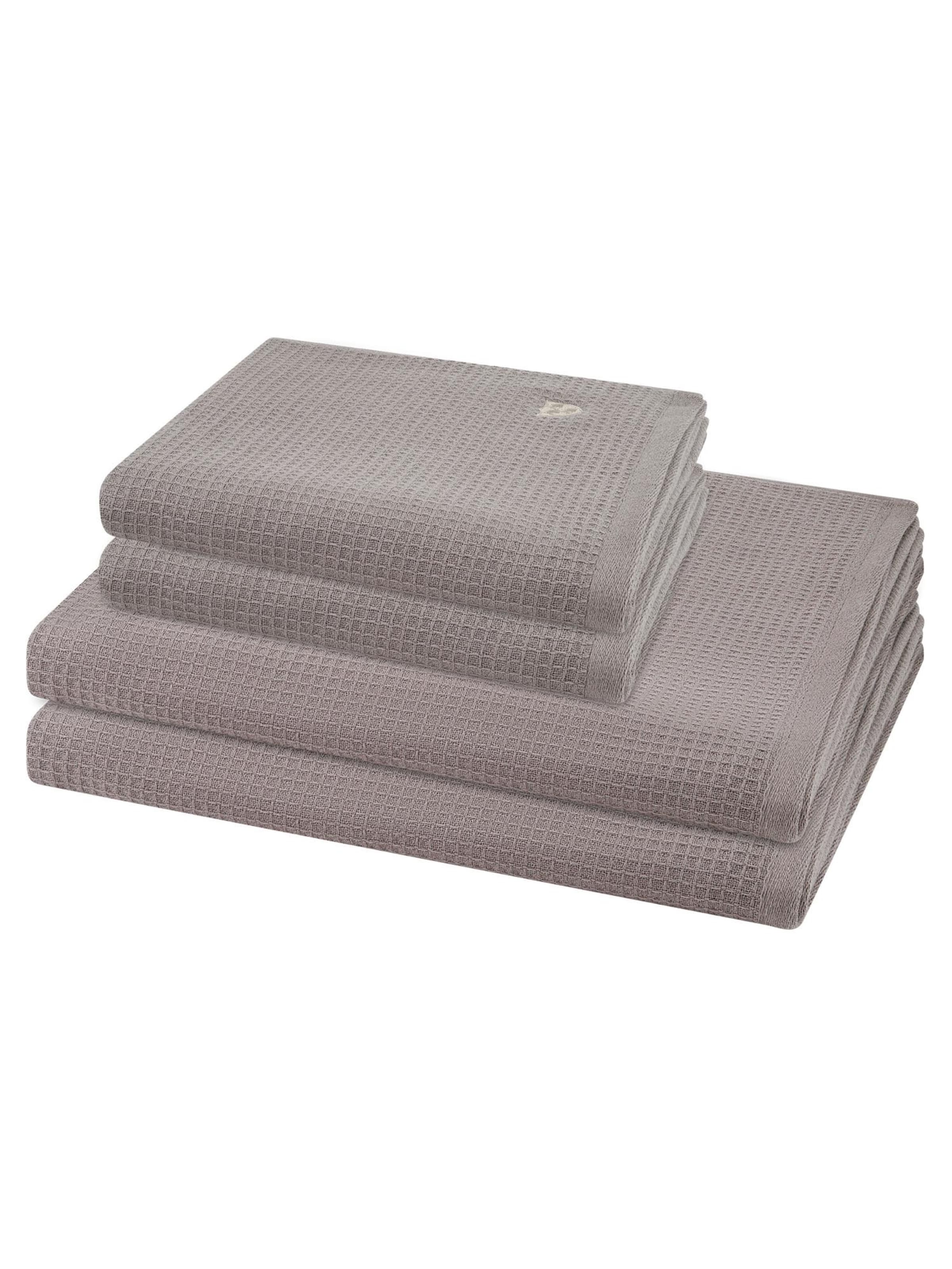 ROSS Towel 'Pique' in Brown: front