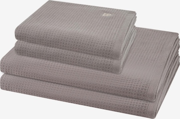 ROSS Towel 'Pique' in Brown: front