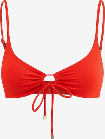 Trendyol Triangel Bikinitop in Rood: voorkant
