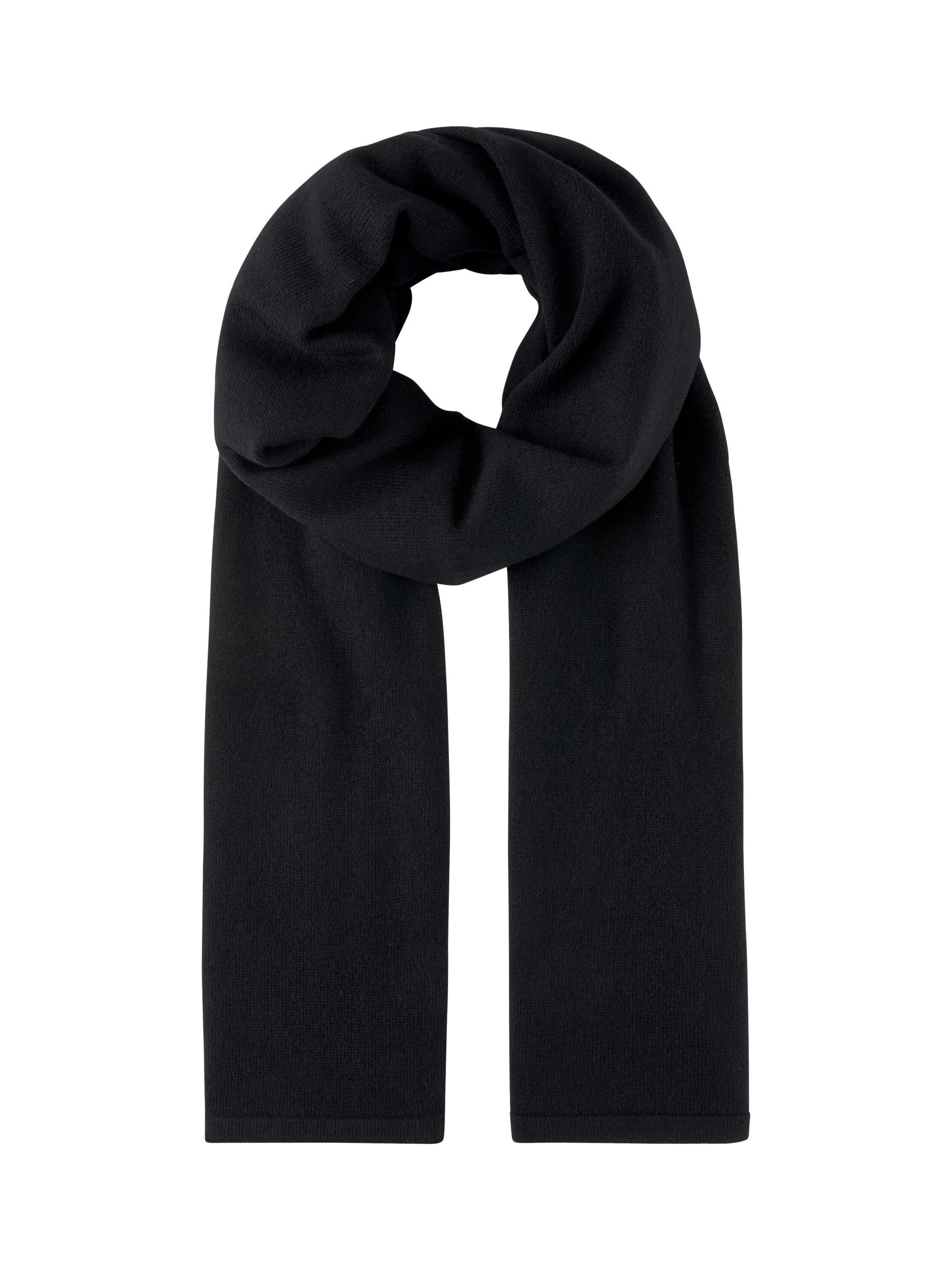 FALKE Scarf 'Pure Cashmere' in Black: front