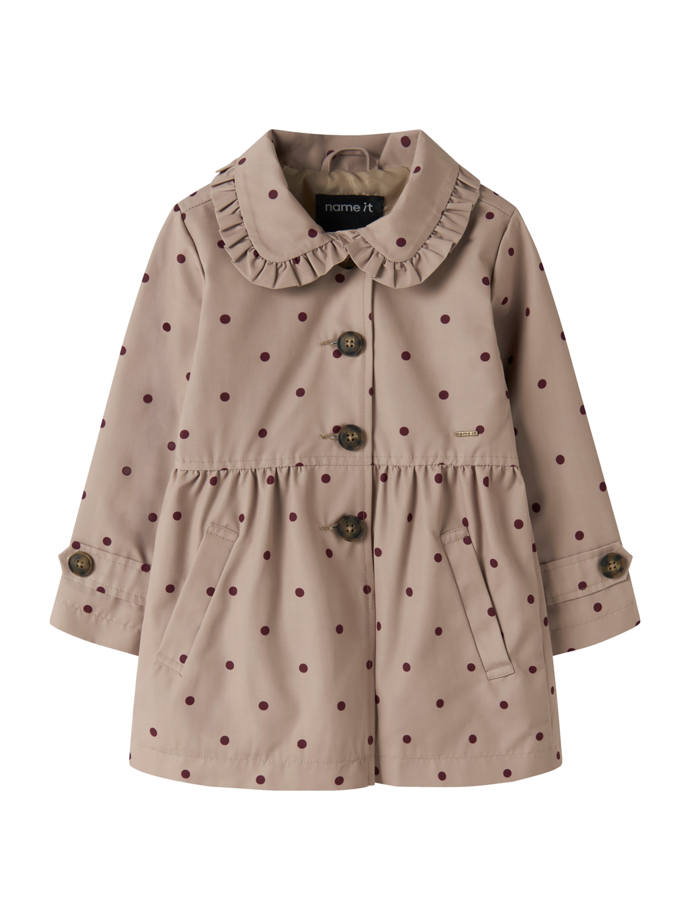 Manteau 'NMFMADELIN' NAME IT en gris : devant