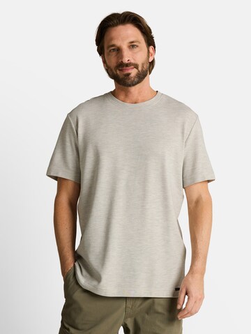 TOM TAILOR T-Shirt aus Baumwolle in Grau: Vorderseite