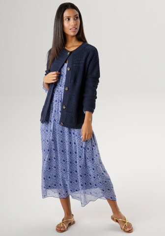 Aniston SELECTED Knit Cardigan in Blue