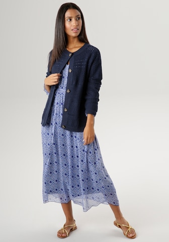 Aniston SELECTED Knit Cardigan in Blue