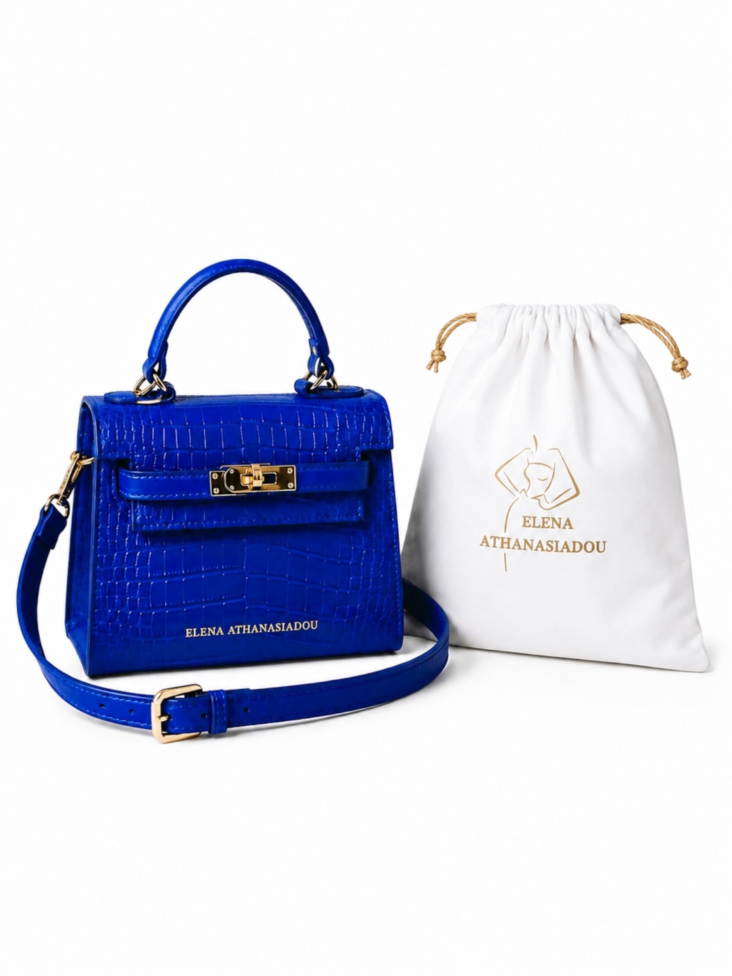 Elena Athanasiadou Handbag 'Royal' in Blue