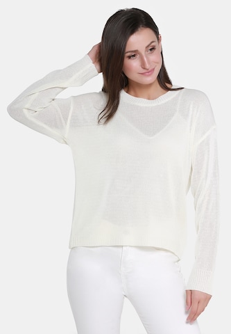 Pull-over Usha en blanc : devant