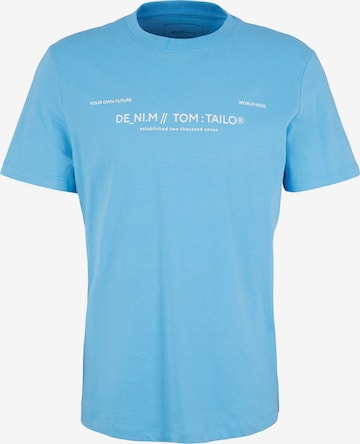 TOM TAILOR DENIM Shirt in Blue: front