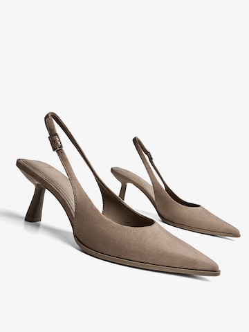 Bershka Sling körömcipők - szürke