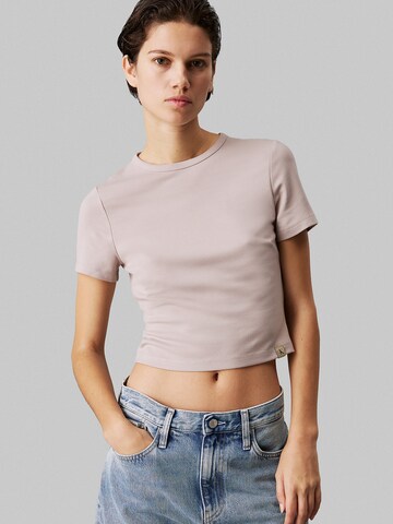 Calvin Klein Jeans Top 'Milano ' in Beige: voorkant