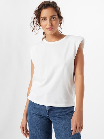 Top 'Fran' di Gina Tricot in bianco: frontale