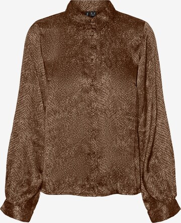 VERO MODA Blouse 'SNAKEY' in Brown: front