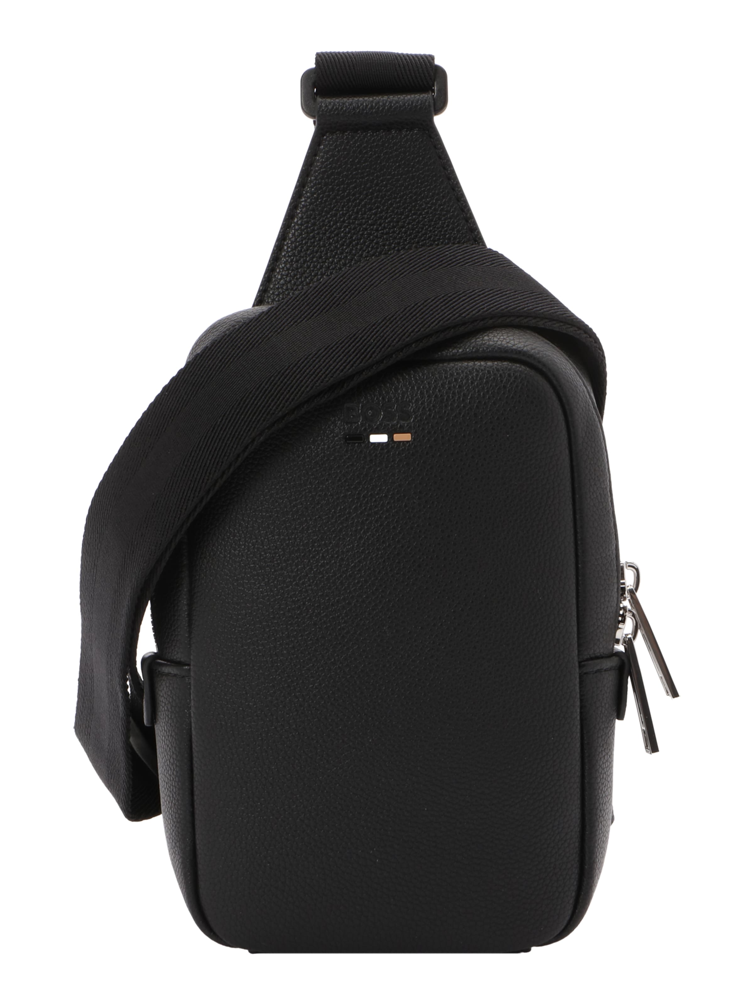 BOSS - Mala de ombro 'Ray' em preto: frente